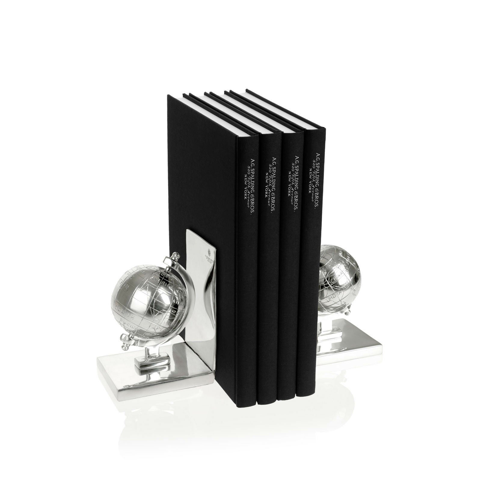 Spalding & Bros reggi libri Globo alluminio