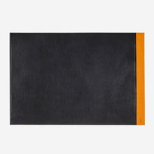 Carica l&#39;immagine nel visualizzatore di Gallery, Dudubags Procida Colorful sottomano in pelle col. Nero/Arancio
