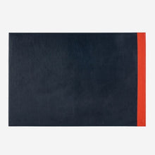 Carica l&#39;immagine nel visualizzatore di Gallery, Dudubags Procida Colorful sottomano in pelle col. Navy/Rosso
